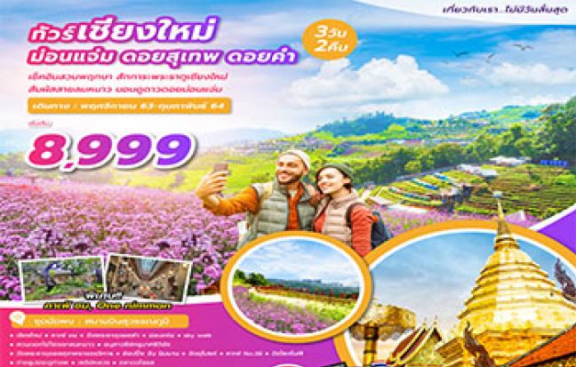 เชียงใหม่ ม่อนแจ่ม ดอยสุเทพ ดอยคำ - พักม่อนแจ่ม 1 คืน
